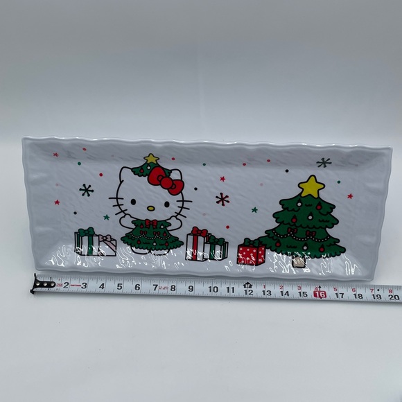 Hello‎ Kitty White Melamine Christmas Platter Holiday Party Decor - Picture 8 of 8